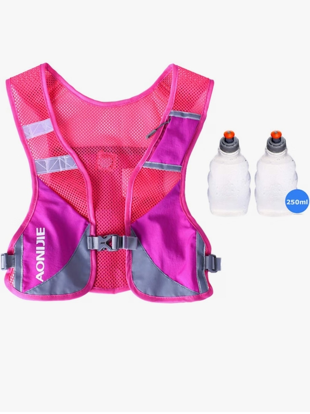 🩷 Lightweight Reflective Hydration Aonijie Vest in Bright Pink
